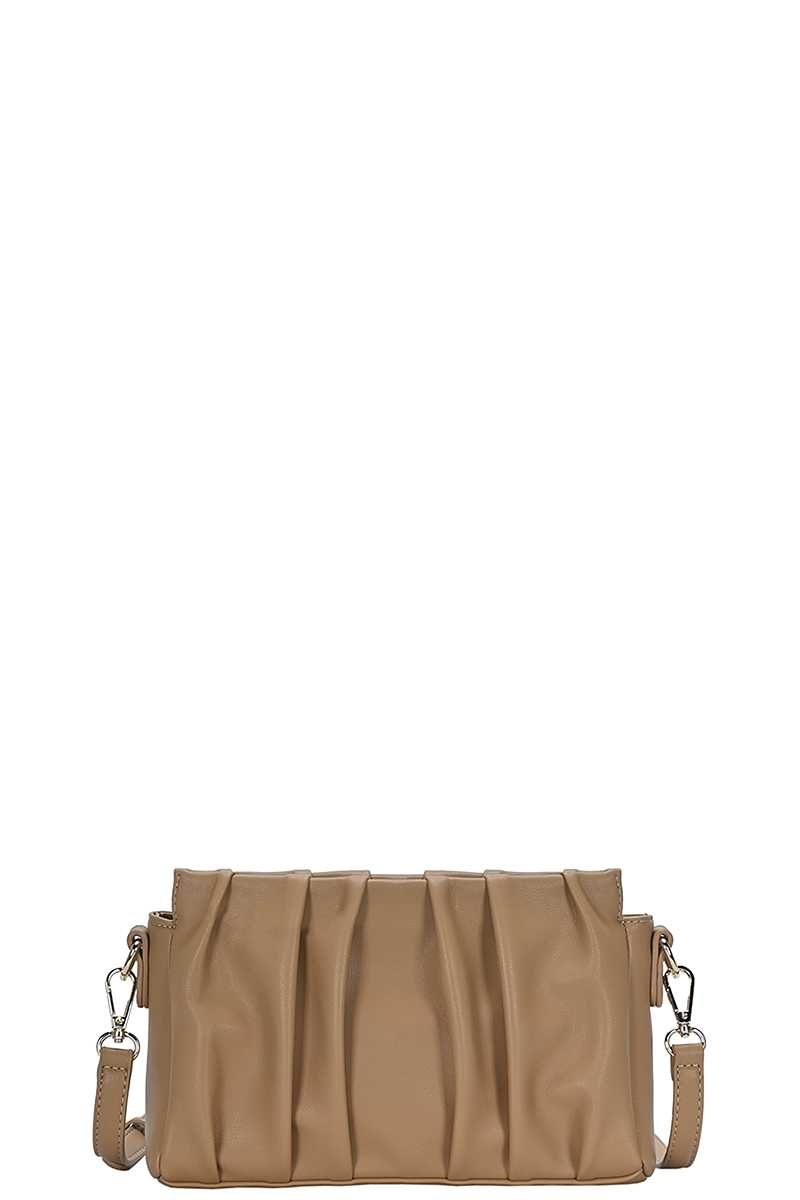 Elevate Your Style with our Stylish Smooth Wrinkled Crossbody Bag – Contemporary Fashion at Its Finest