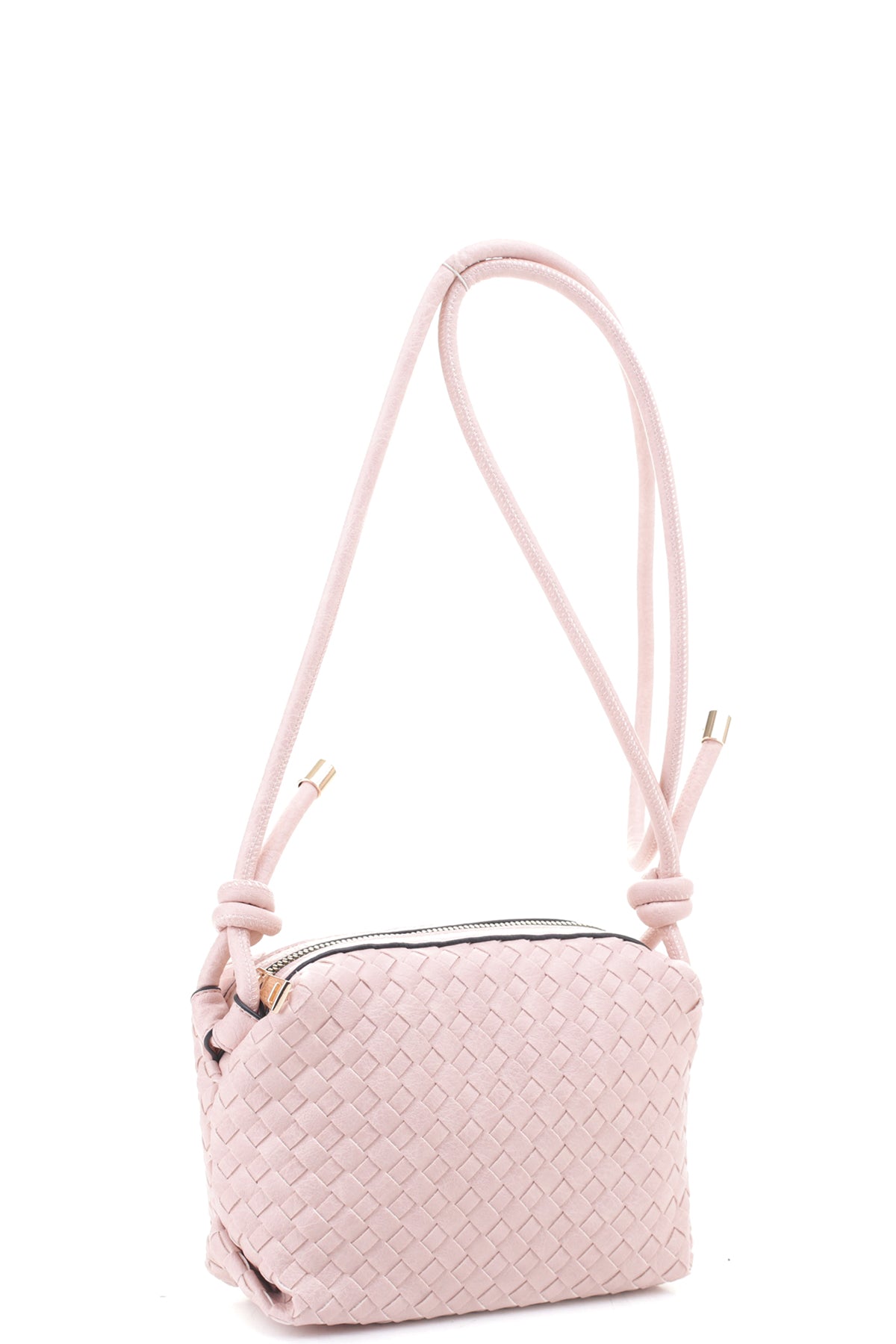 Elevate Your Look with our Braid Texture Zipper Crossbody Bag – Stylish and Versatile Fashion Accessory