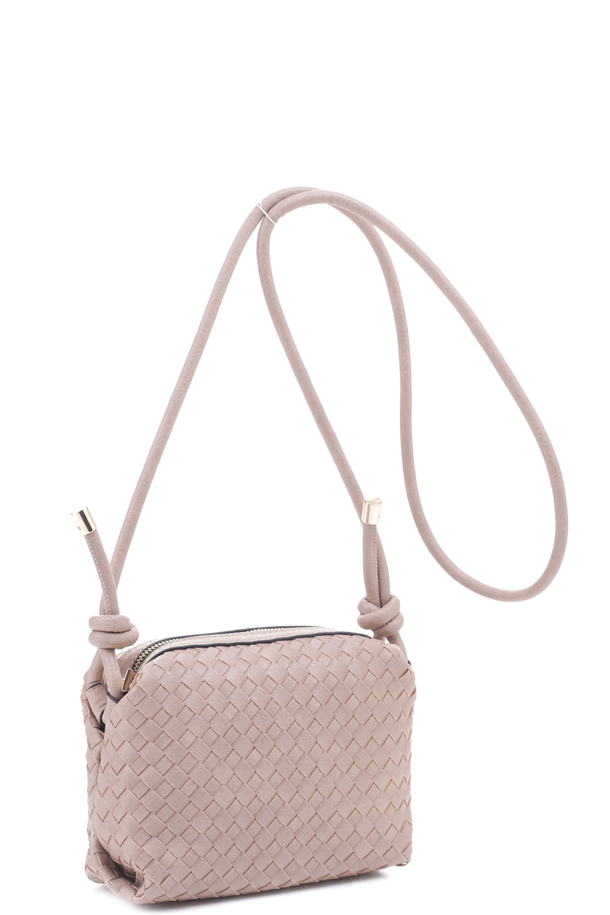 Elevate Your Look with our Braid Texture Zipper Crossbody Bag – Stylish and Versatile Fashion Accessory