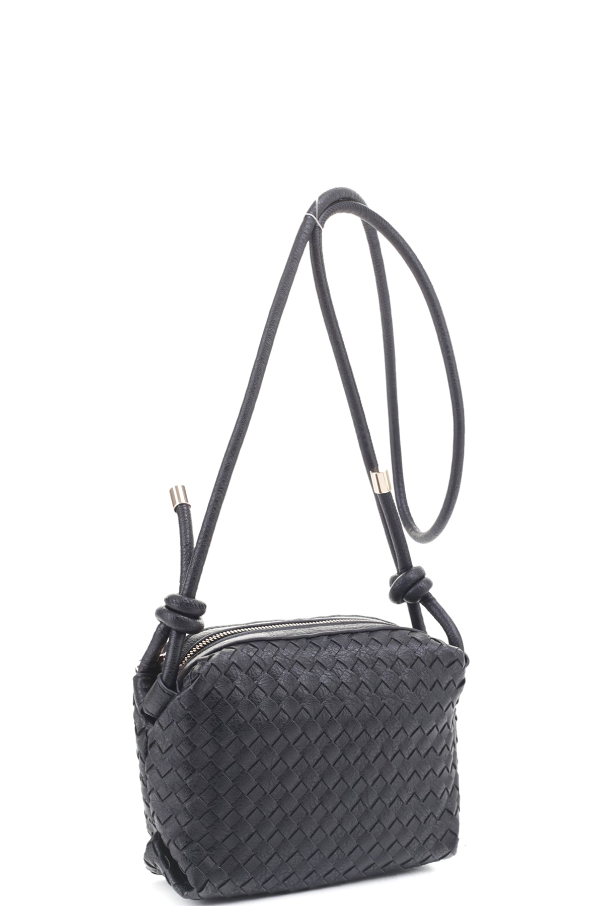 Elevate Your Look with our Braid Texture Zipper Crossbody Bag – Stylish and Versatile Fashion Accessory