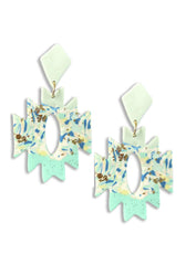 Embrace Western Chic: Rodeo Aztec Shape Dangle Earrings