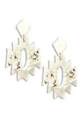 Embrace Western Chic: Rodeo Aztec Shape Dangle Earrings