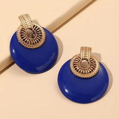 Timeless Elegance: Round Metal Post Earring