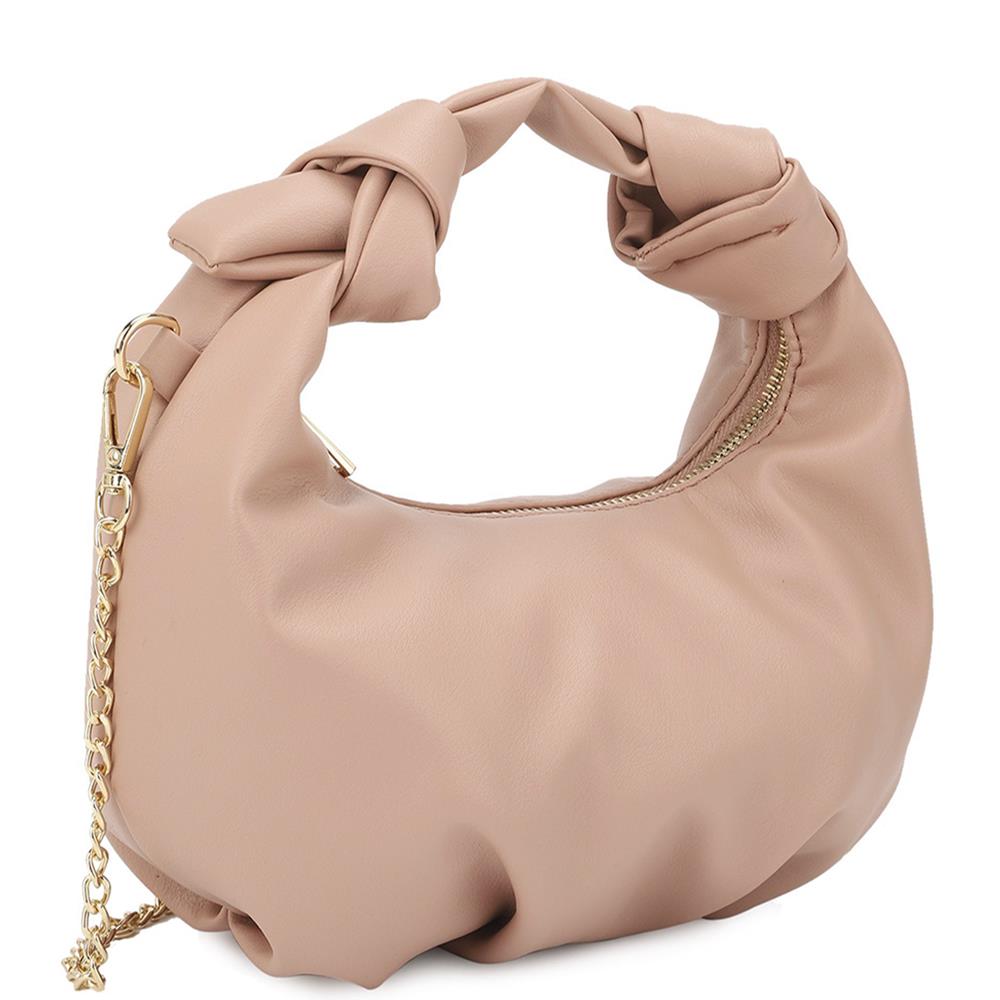 Sleek Elegance: Smooth Round Handle Zipper Bag