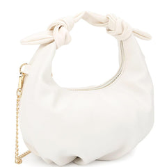 Sleek Elegance: Smooth Round Handle Zipper Bag