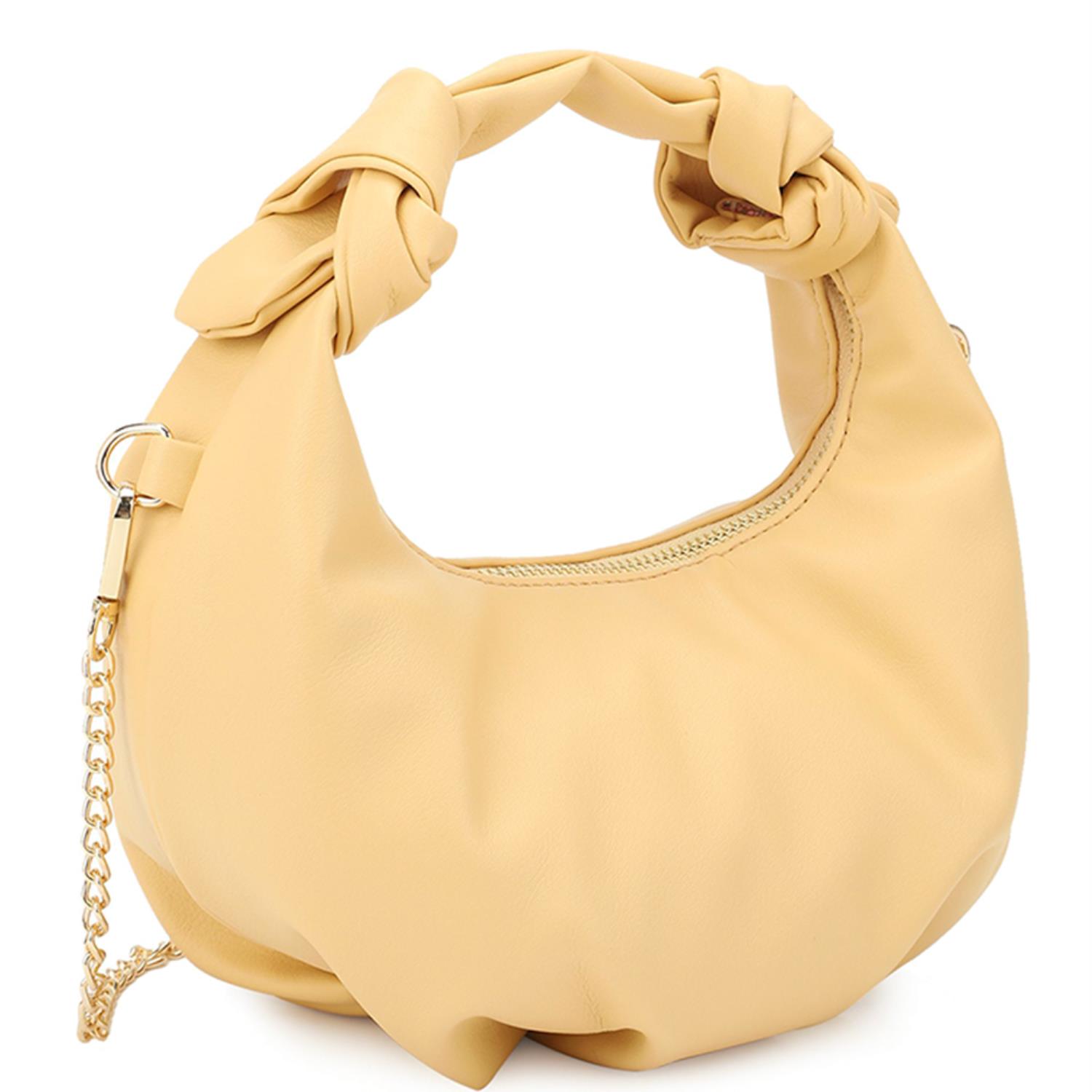 Sleek Elegance: Smooth Round Handle Zipper Bag