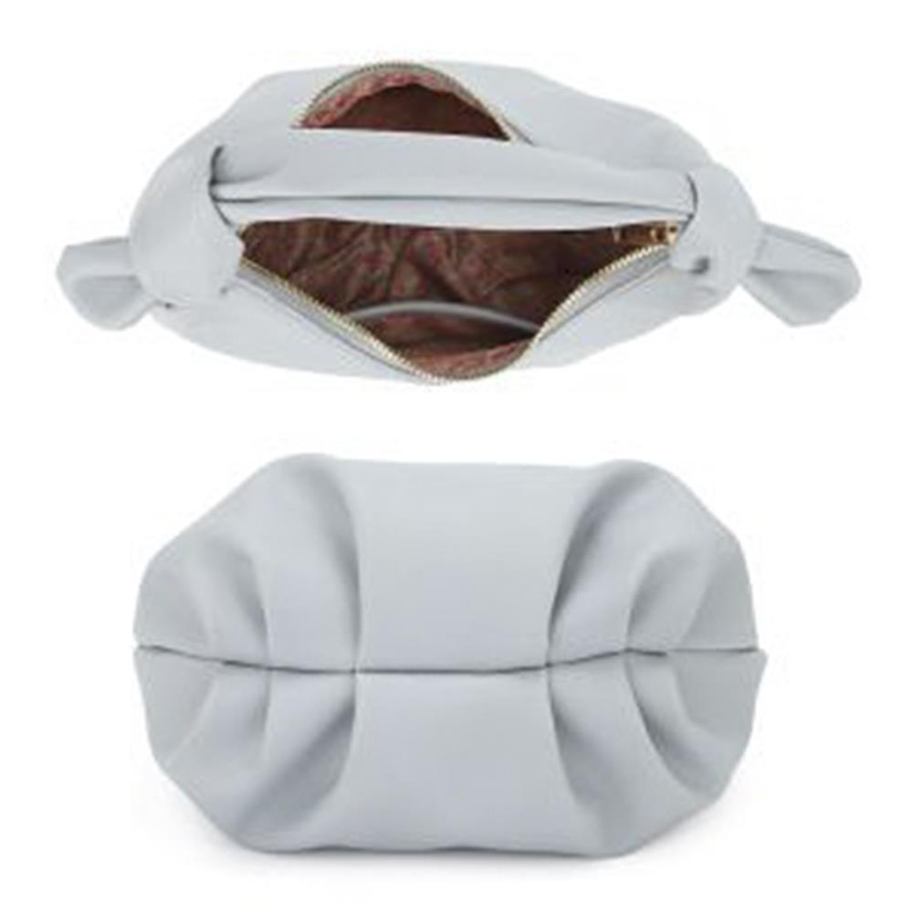 Sleek Elegance: Smooth Round Handle Zipper Bag