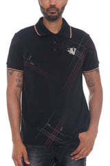 Men's Version Couture Polo Button Down Shirt - Black Hue| Zarnesh