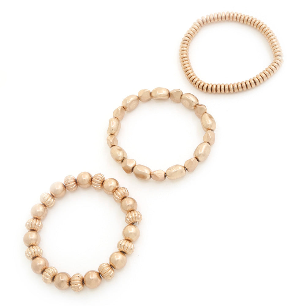 Chic Harmony: Beaded Bracelet Set