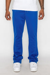 Men's Casual Flared Jogger Track Pants Sweatpants - Blue | Zarnesh