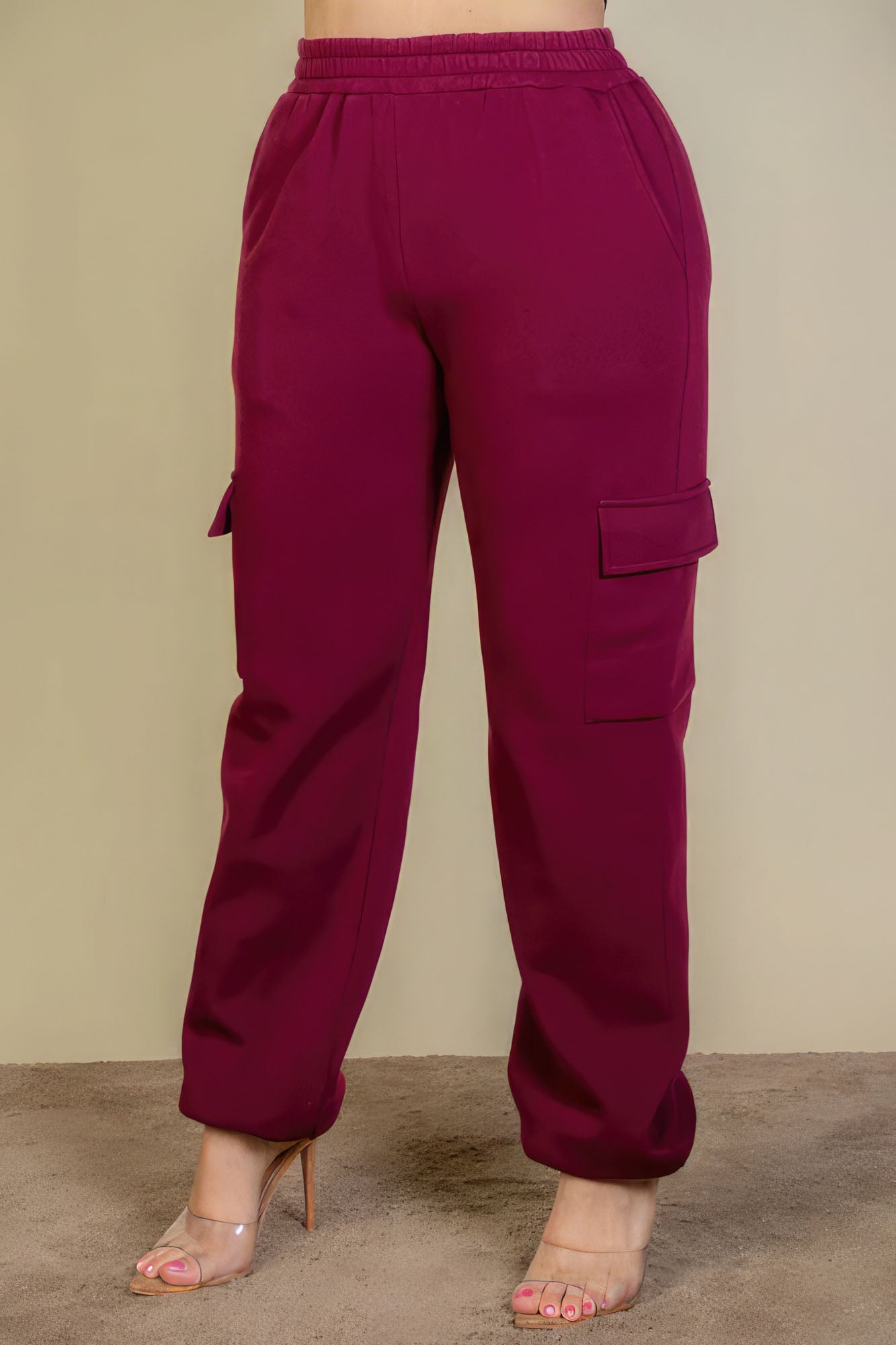 Plus Size Side Pocket Drawstring Waist Sweatpants | Zarnesh