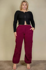 Plus Size Side Pocket Drawstring Waist Sweatpants | Zarnesh